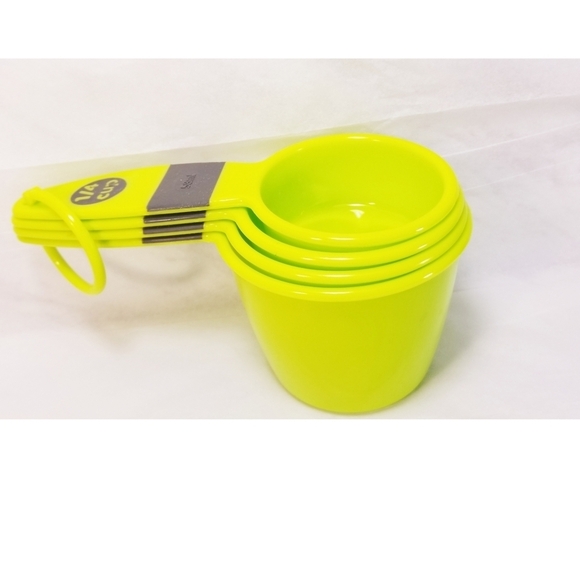 4 Pieces Food Measuring Cup Set, Green - Picture 2 of 3